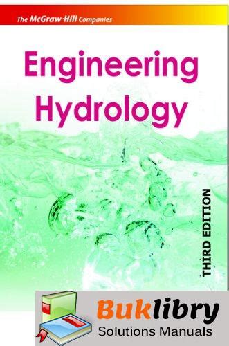 Read Hydrology Engineering Solution Manual By Subramanya 