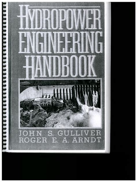 hydropower engineering handbook gulliver pdf