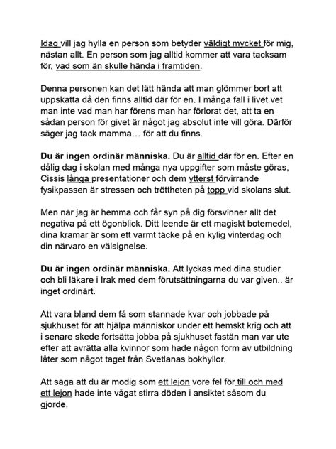 hyllningstal till syskon