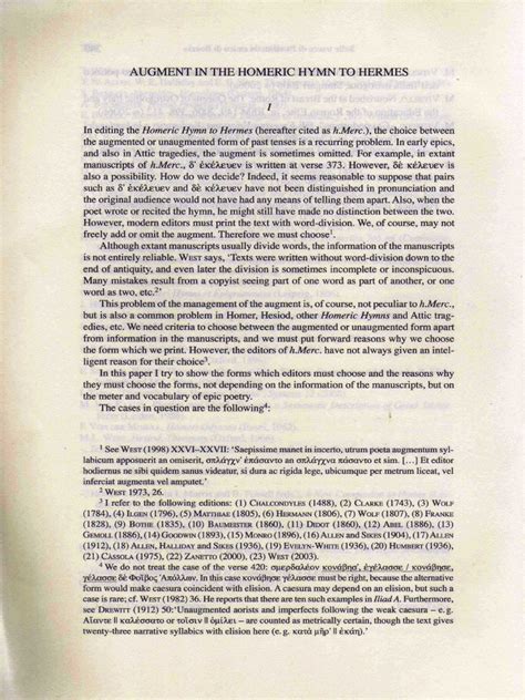 Hymn To Hermes Analysis