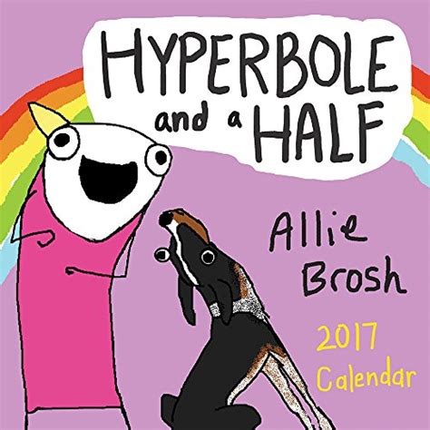 hyperbole and a half 2017 wall calendar