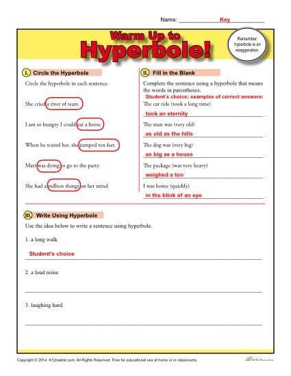 Full Download Hyperbole Activities For 4Th Grade 