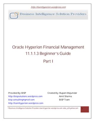 Read Hyperion Financial Management Implementation Guide 