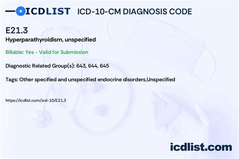 Hyperparathyroidism Icd 10