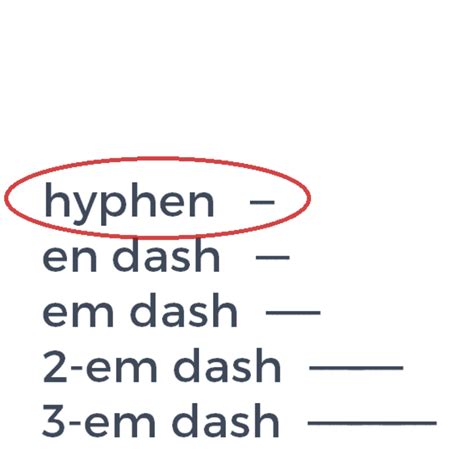 hyphen
