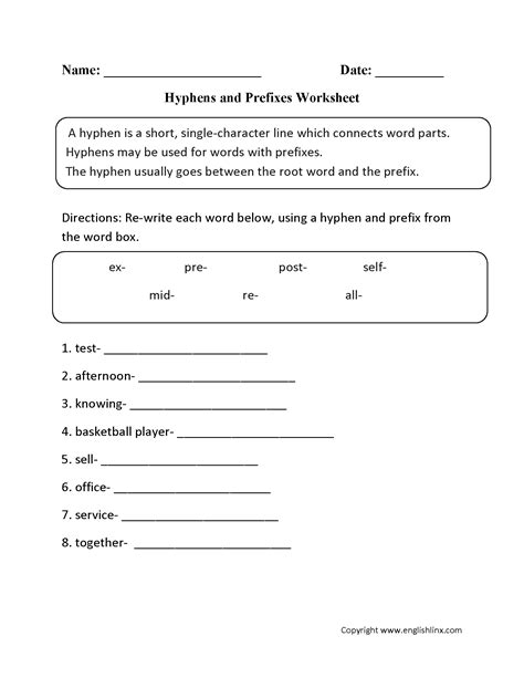 Hyphens And Dashes Worksheets Dashes Worksheet With Answers - Dashes Worksheet With Answers