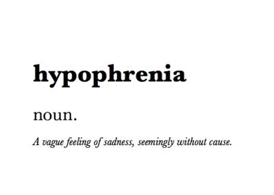hypophrenia