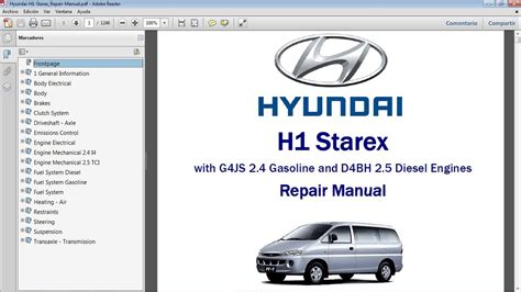 Read Hyundai Starex Manuals 