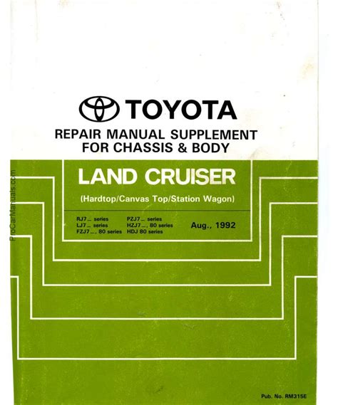 Full Download Hzj 79 Toyota Landcruiser Workshop Manual 