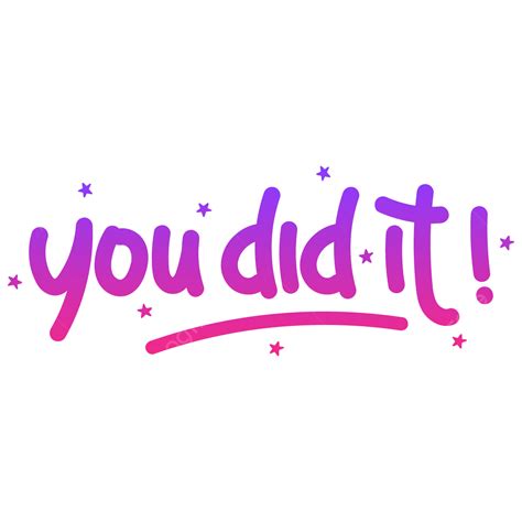 I Did It