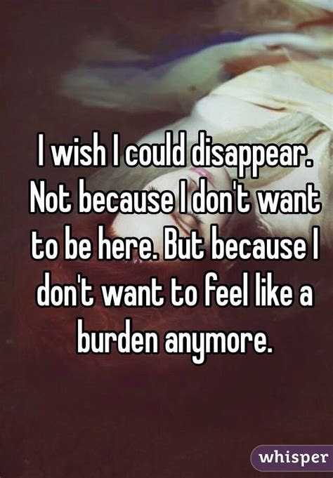 i dont want to be a burden to anyone dating