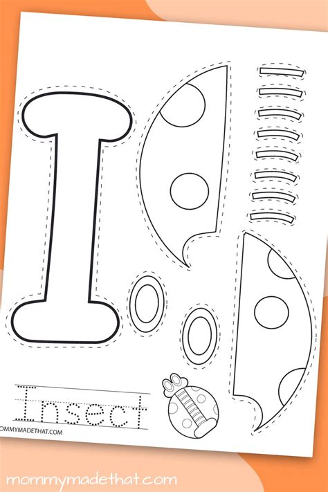 I Is For Insect Craft Free Printable Letter Letter I Is For - Letter I Is For