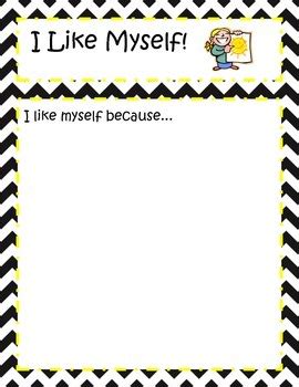 I Like Myself Worksheet By Cheerful Counseling Tpt I Like Myself Worksheet - I Like Myself Worksheet