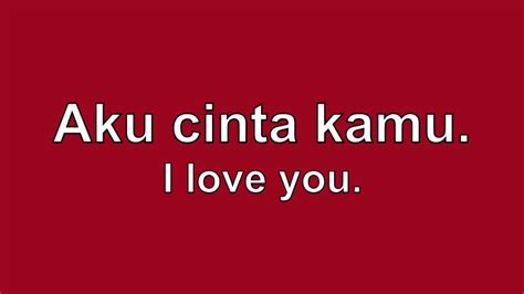 i like you in indonesian