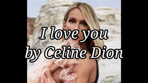 i love you celine dion lyrics