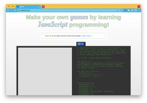 I M A Javascript Games Maker The Basics Generation