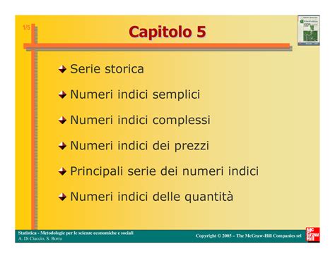 I Numeri Indici