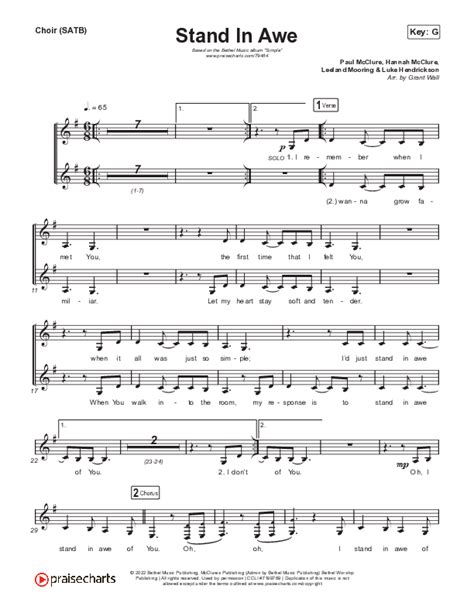i stand in awe sheet music