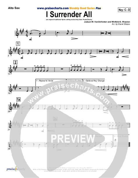 i surrender all alto sax