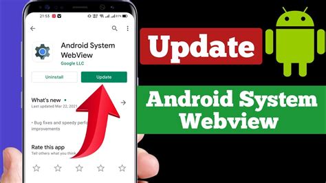 i update android system webview