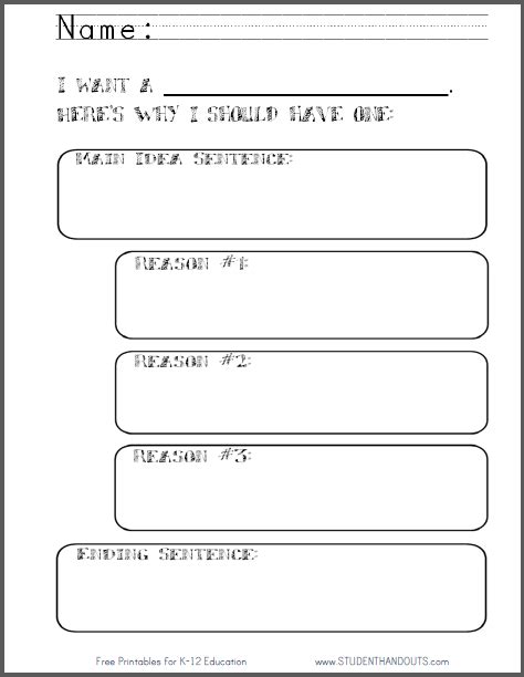 I Want Persuasive Writing Worksheet Student Handouts Persuasive Writing Worksheet Fifth Grade - Persuasive Writing Worksheet Fifth Grade