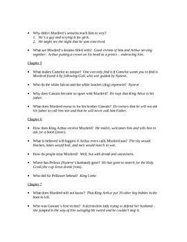 Read I Am Mordred Study Guide Answers 