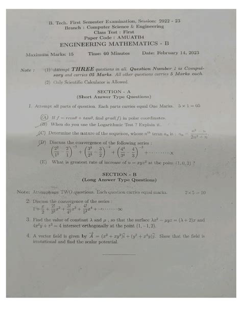 Read Online I Btech Sem R13 Model Papers 