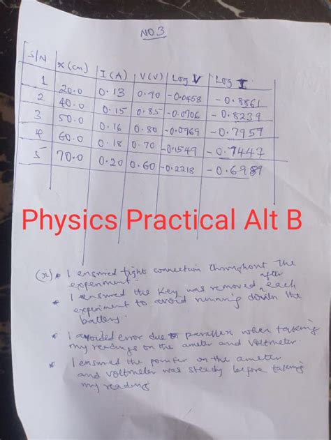 Download I Need Physics Practical Alternative B Questions And Answers 