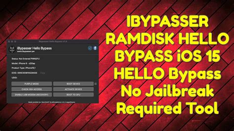 iBypasser Ramdisk V1.9 Crack 2024 🔥🔥 Hello Device Bypass