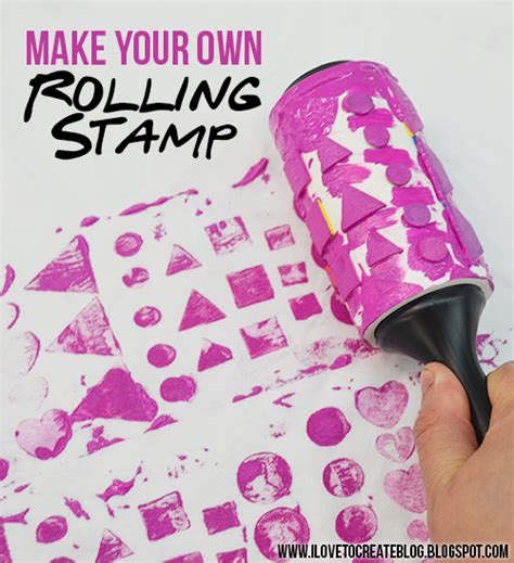 iLoveToCreate Blog Make your own rolling stamp