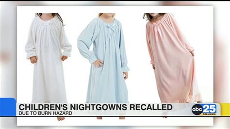 iMOONZZ children’s nightgowns recalled after posing burn hazard