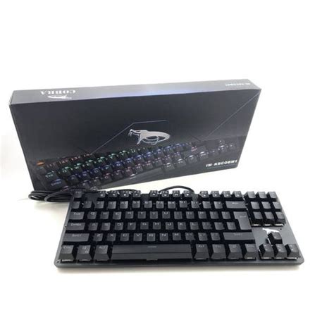 iMicro Cobra IM-KBCOBM1 87-Key Mechanical (Blue Switch) TKL …