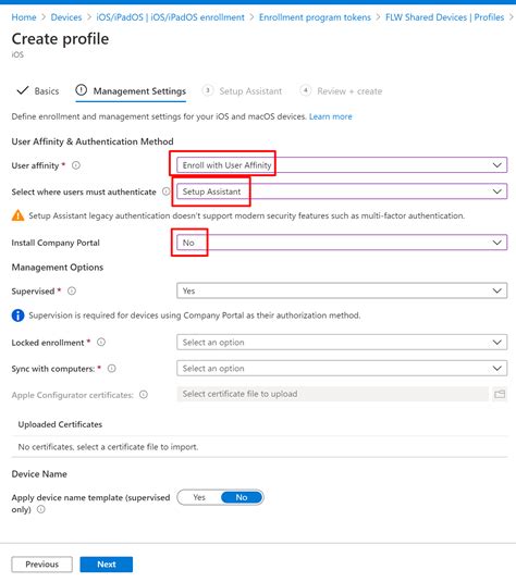 iOS Enrollment Profile for BYOD devices - Microsoft Community Hub