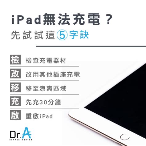 iPad無法充電，這3個原因先了解！-iPad維修推薦-Dr.A 3C快速維 …