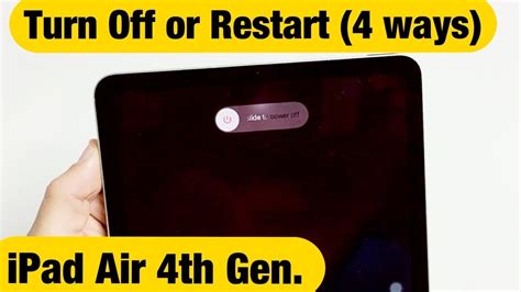 iPad Air 4th Gen.: How to Turn Off / Restart (4 Ways) - YouTube