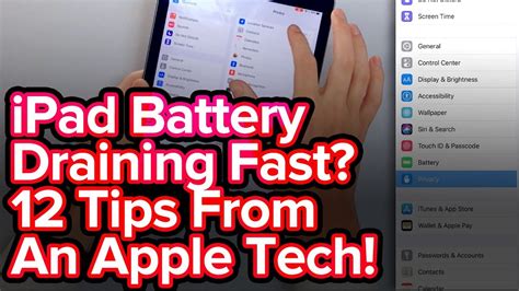 iPad Battery Draining Fast? 12 Battery Tips From A Former ... - YouTube