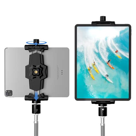 iPad and Phone Tripod Mount Adapter with Ball Head, iPad …