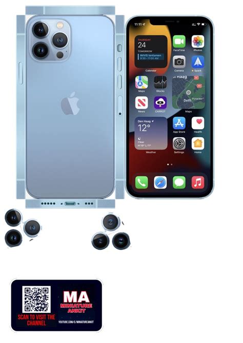 iPhone 14 Pro Max box papercraft template free - Pinterest