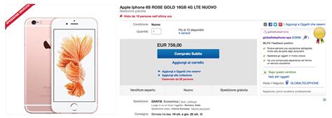 iPhone 6s Acquisti Online su eBay