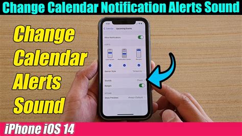 iPhone iOS 14 How to Change Calendar Alert Sound YouTube