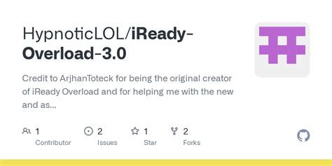 iReady-Overload-3.0/README.md at main - Github