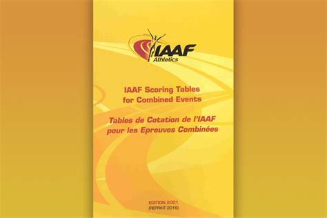 Read Iaaf Scoring Tables For Combined Events Cbat 