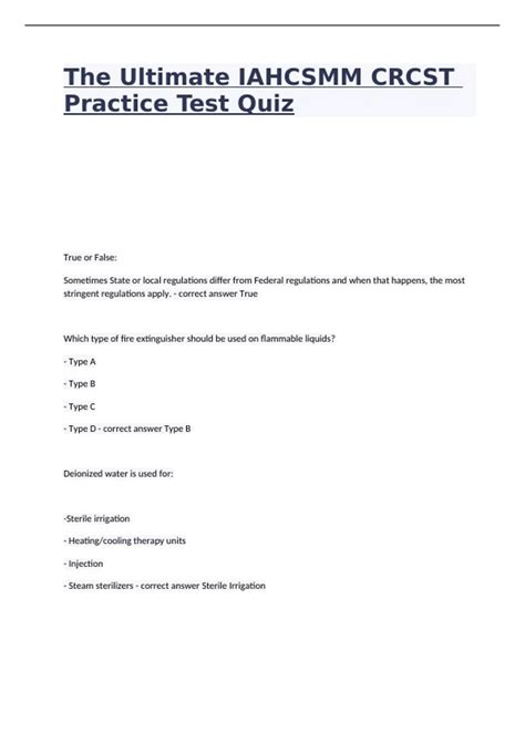 iahcsmm 2014 practice test
