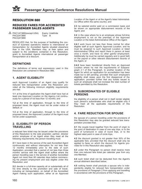 Read Iata Resolution 735D 