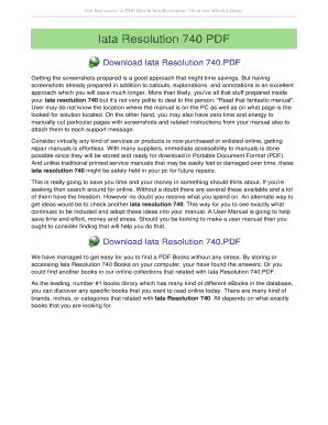 Full Download Iata Resolution 740 
