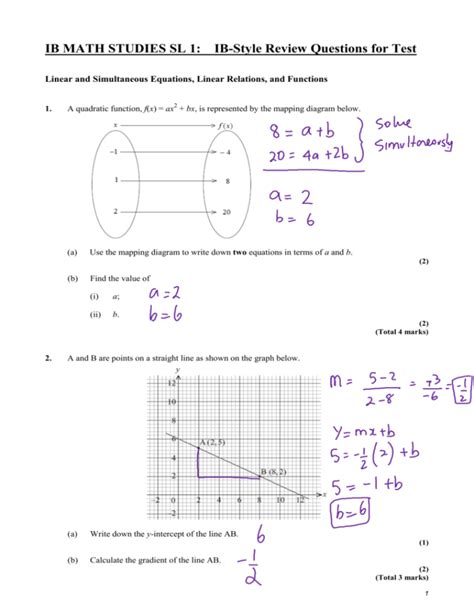 Ib Math Studies Question Bank