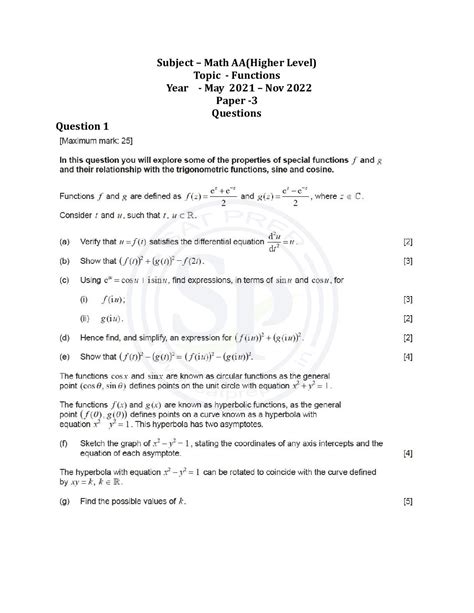 Ib Maths Studies Past Paper 2013