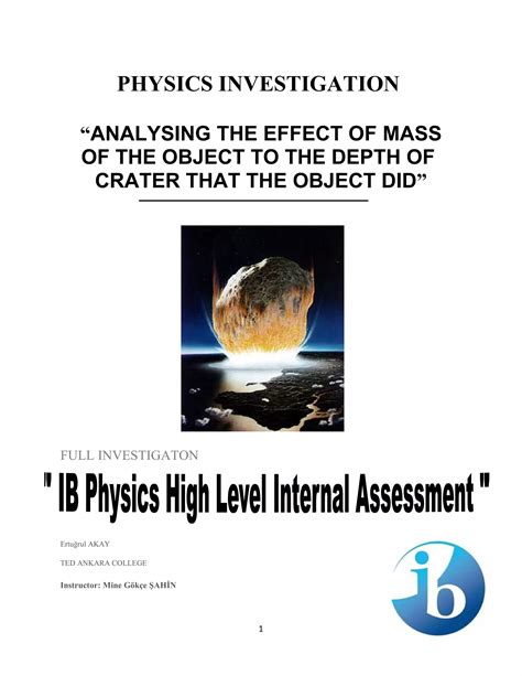 Ib Physic Datalet