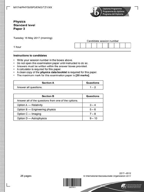 Ib Physics Paper 3 Tz0