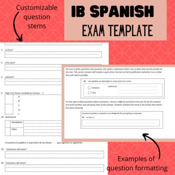 Ib Spanish Practice Exams